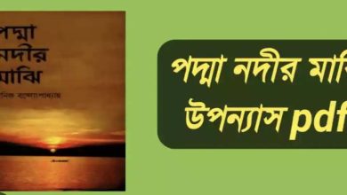 Photo of পদ্মা নদীর মাঝি Pdf (মানিক বন্দ্যোপাধ্যায়) – Padma Nadir Majhi Pdf (eBook)