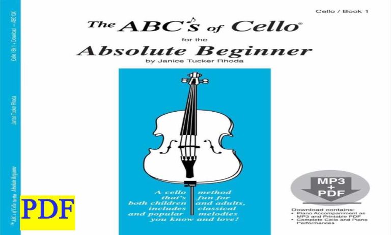 The ABCs of Cello for the Absolute Beginner Book 1 Strings Carl Fischer pdf 1